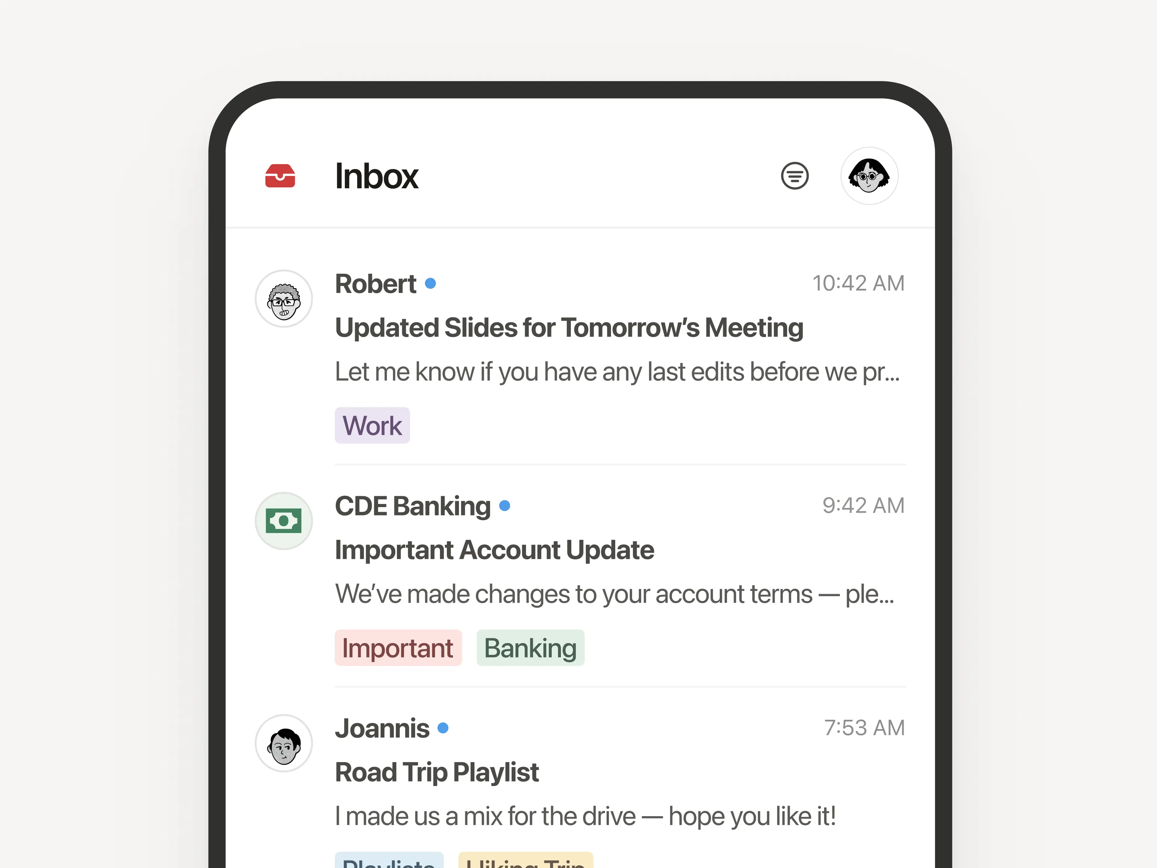 메일 iOS