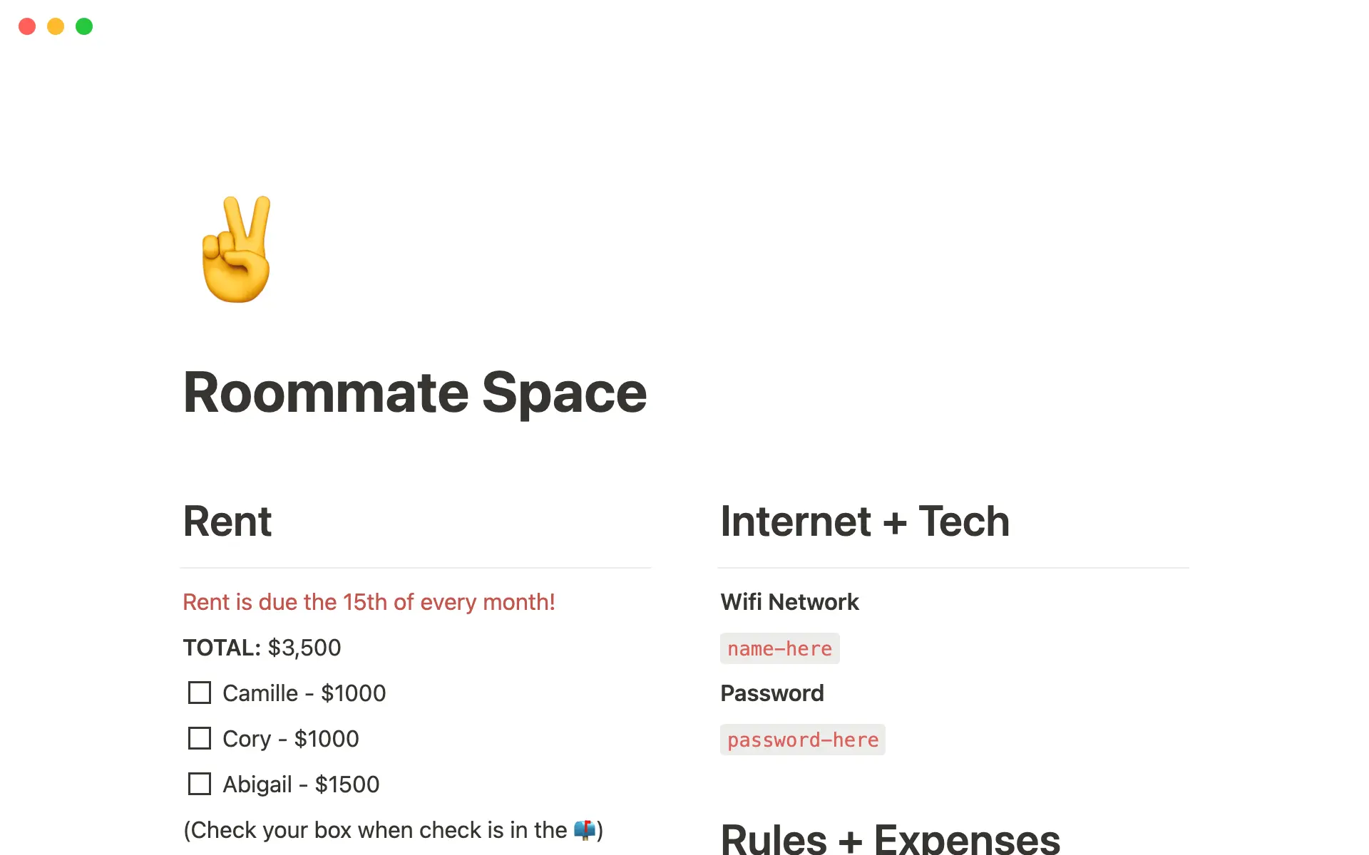 Bilde for top-5-free-roommates-templates-in-notion